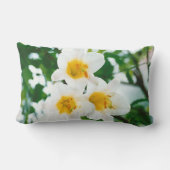 ホワイトリイ – ユリ花ユリ候補 ランバークッション (裏面)