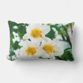 ホワイトリイ – ユリ花ユリ候補 ランバークッション (正面)