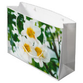 ホワイトリイ – ユリ花ユリ候補 ラージペーパーバッグ (裏面アングル)