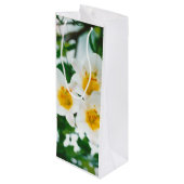 ホワイトリイ – ユリ花ユリ候補 ワインギフトバッグ (裏面アングル)