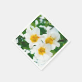 ホワイトリイ – Lilium candidum スタンダードカクテルナプキン (角)