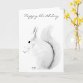 ホワイトリスハッピーバースデーカード カード (黄色い花)