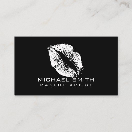 ホワイトリップメイクアップアーティスト 名刺 (正面)
