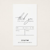 ホワイトリテールラベルミニマリスト衣料品価格ラベル (裏面)