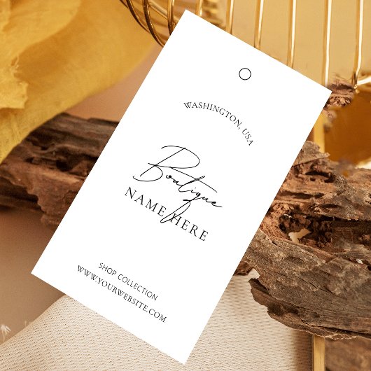 ホワイトリテールラベルミニマリスト衣料品価格ラベル