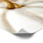 ホワイトリトルカボキンクラフト歓迎ベビーシャワー ポスター (角)