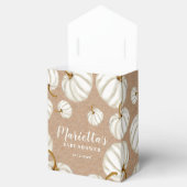 ホワイトリトルカボキンクラフト秋ベビーシャワー フェイバーボックス (オープン)