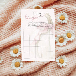 ホワイトリトルカボキンピンク水玉模様ベビービンゴ