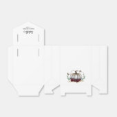 ホワイトリトルカボチャテーマベビーシャワー フェイバーボックス (折り畳みなし)