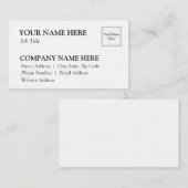 ホワイトリネンの名刺 名刺 (正面/裏面)