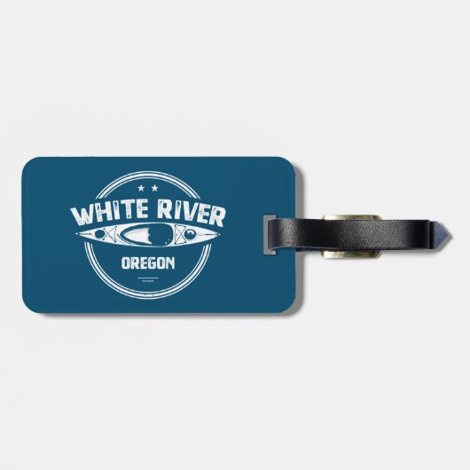 ホワイトリバーオレゴンカヤック ラゲッジタグ (裏面横)