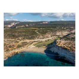 ホワイトリバービーチアカマスキプロス ポスター