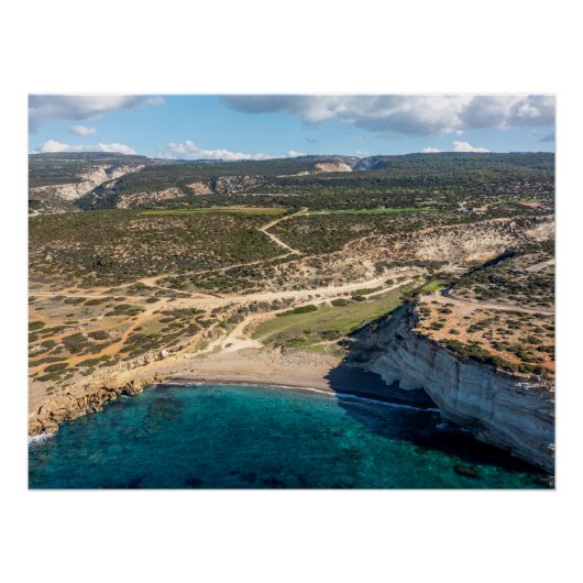 ホワイトリバービーチアカマスキプロス ポスター (正面)