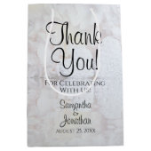 ホワイトリフレクション結婚ズサンキュー抱き枕 ミディアムペーパーバッグ (正面)