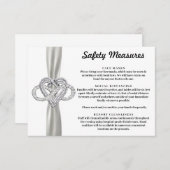 ホワイトリボンインフィニティハート安全対策 エンクロージャーカード (正面/裏面)