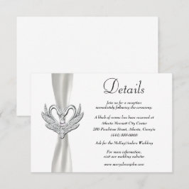 ホワイトリボンシルバースワン結婚ズ詳細 エンクロージャーカード