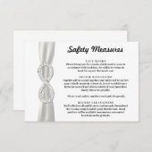 ホワイトリボンダイヤモンドインフィニティ安全対策 エンクロージャーカード (正面/裏面)