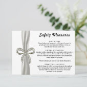 ホワイトリボンダイヤモンドボウ安全対策 エンクロージャーカード (スタンド正面)