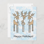 ホワイトリボントナカイ シーズンポストカード (正面/裏面)