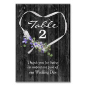 ホワイトリボンハートオンバーンウッド テーブルナンバー (裏面)