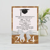 ホワイトリボン及びキリン卒業招待状 招待状 (スタンド正面)