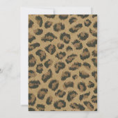 ホワイトリボン及びヒョウ卒業招待状 招待状 (裏面)