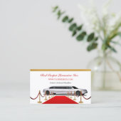 ホワイトリムジンビジネスカード 名刺 (スタンド正面)