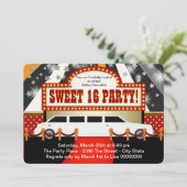 ホワイトリモムービースタースウィート16パーティー 招待状 (スタンド正面)