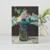 ホワイトリラックの花瓶とバラ | エドゥアルマネ (スタンド正面)