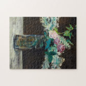 ホワイトリラックの花瓶とバラ | エドゥアルマネ ジグソーパズル (横)