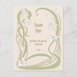 ホワイトリリーありがとう ポストカード