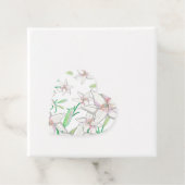 ホワイトリリーイラストレーションハート フェイバータグ (インサイチュ)