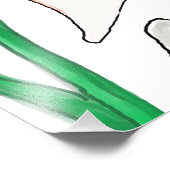 ホワイトリリーイラストレーション フォトプリント (角)