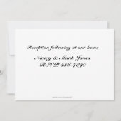 ホワイトリリークリスチャン招待状 招待状 (裏面)