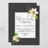 ホワイトリリーズウェディング 招待状 (正面/裏面)