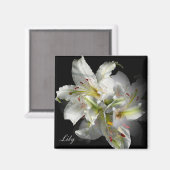 ホワイトリリーファンタジー マグネット (正面/裏面)