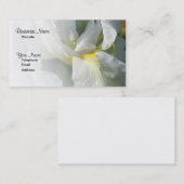 ホワイトリリーフラワープロフェッショナル名刺 名刺 (正面/裏面)