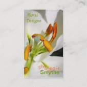 ホワイトリリーフローラ名刺 名刺 (裏面)