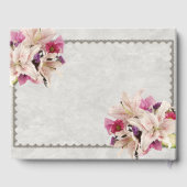 ホワイトリリーフローラ結婚マーブルズゲストブック ゲストブック (裏面)