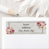 ホワイトリリーフローラ結婚マーブル住所 シール (インサイチュ)