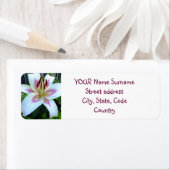 ホワイトリリー差出人住所ラベル ラベル (インサイチュ)