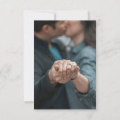 ホワイトリリー植物性フローラ日付写真を保存 案内状 (裏面)