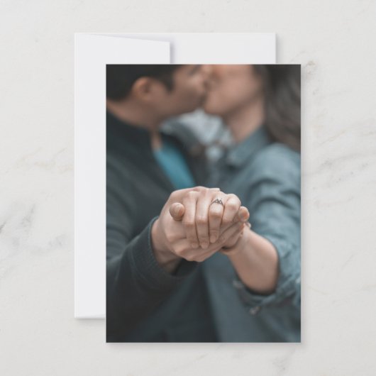 ホワイトリリー植物性フローラ日付写真を保存 案内状 (裏面)