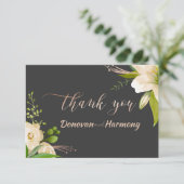 ホワイトリリー結婚ズ サンキューカード (スタンド正面)