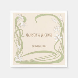 ホワイトリリー結婚ズ スタンダードカクテルナプキン