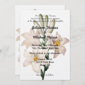 ホワイトリリー結婚ズ 招待状 (正面/裏面)