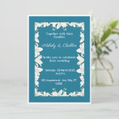 ホワイトリリー結婚式招待状 招待状 (スタンド正面)