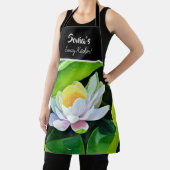 ホワイトリリー絵を描フローラの中 エプロン (インサイチュ)