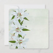 ホワイトリリー葬式のお知らせ 招待状 (裏面)