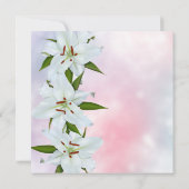 ホワイトリリー葬式のお知らせ 招待状 (裏面)